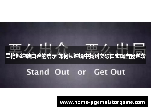 吴艳妮逆转口碑的启示 如何从逆境中找到突破口实现自我逆袭