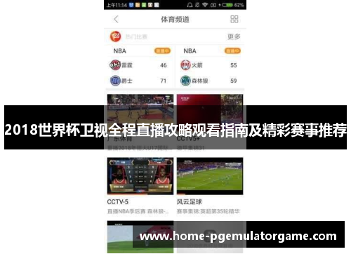 2018世界杯卫视全程直播攻略观看指南及精彩赛事推荐